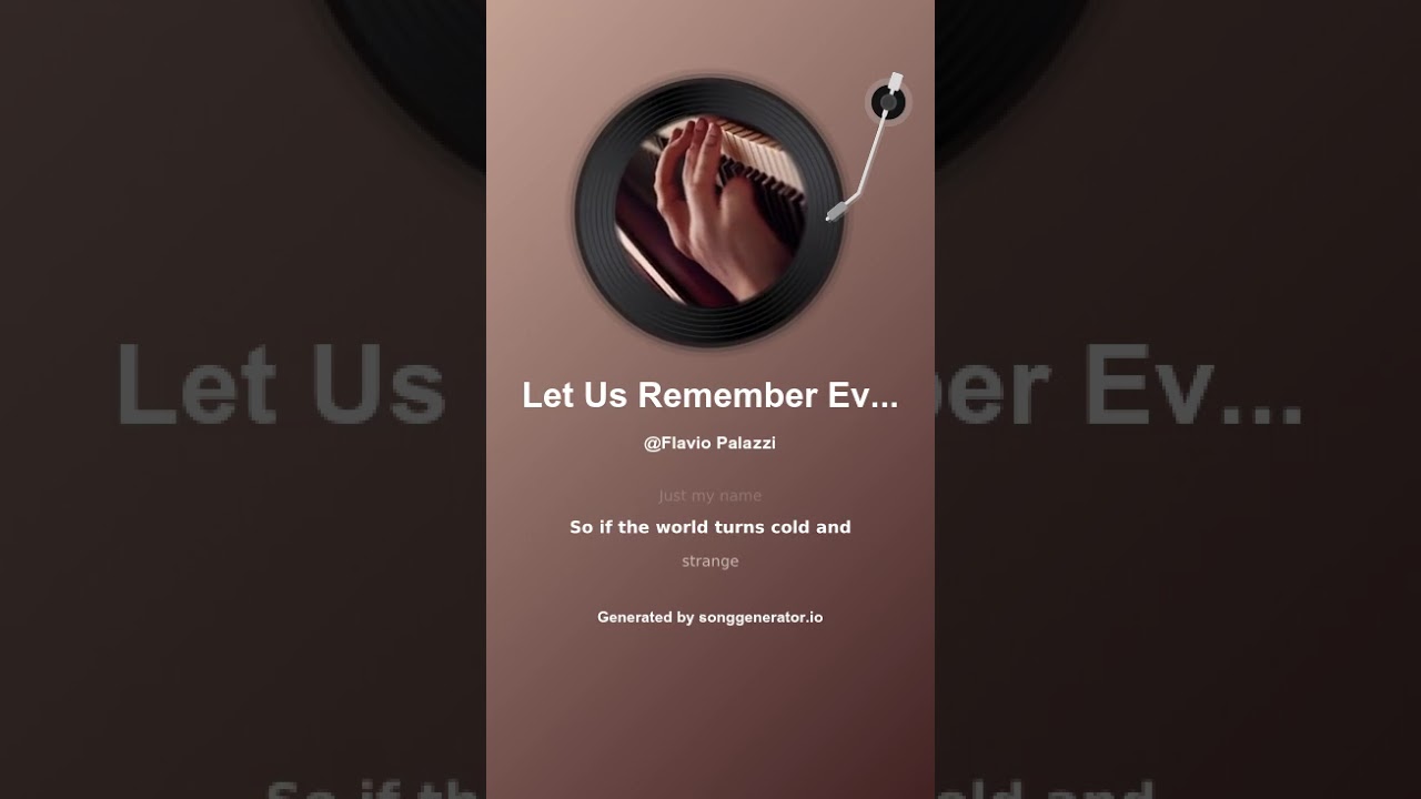 Let Us Remember Every Smile