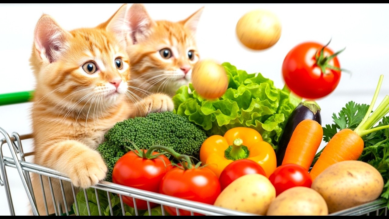 Mama Cat Repairs a Broken Cart for Her Sad Kitten | A Sweet Garden Cat Family Story