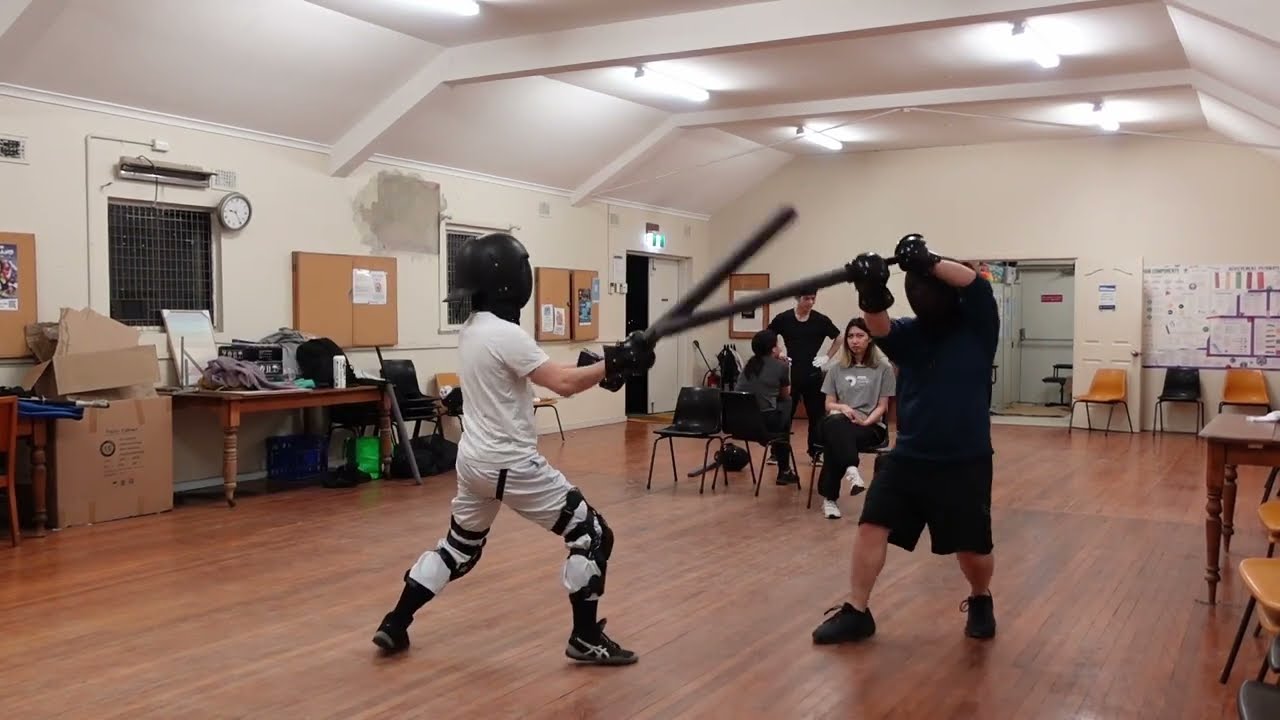 20240615 SKHF Friendly Boffer Sparring Bug vs TJ [Korean sword sparring]
