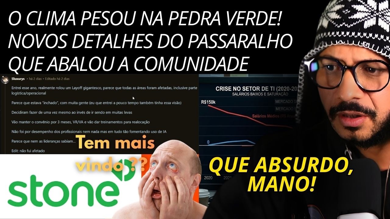 VAZOU! O QUE REALMENTE ACONTECEU NOS BASTIDORES DA STONE NO DIA DO LAYOFF EM MASSA