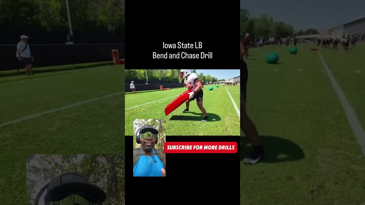 Iowa State LB Bend and Chase Drill is LEGIT! Use This Drill with Your Youth Football  Team