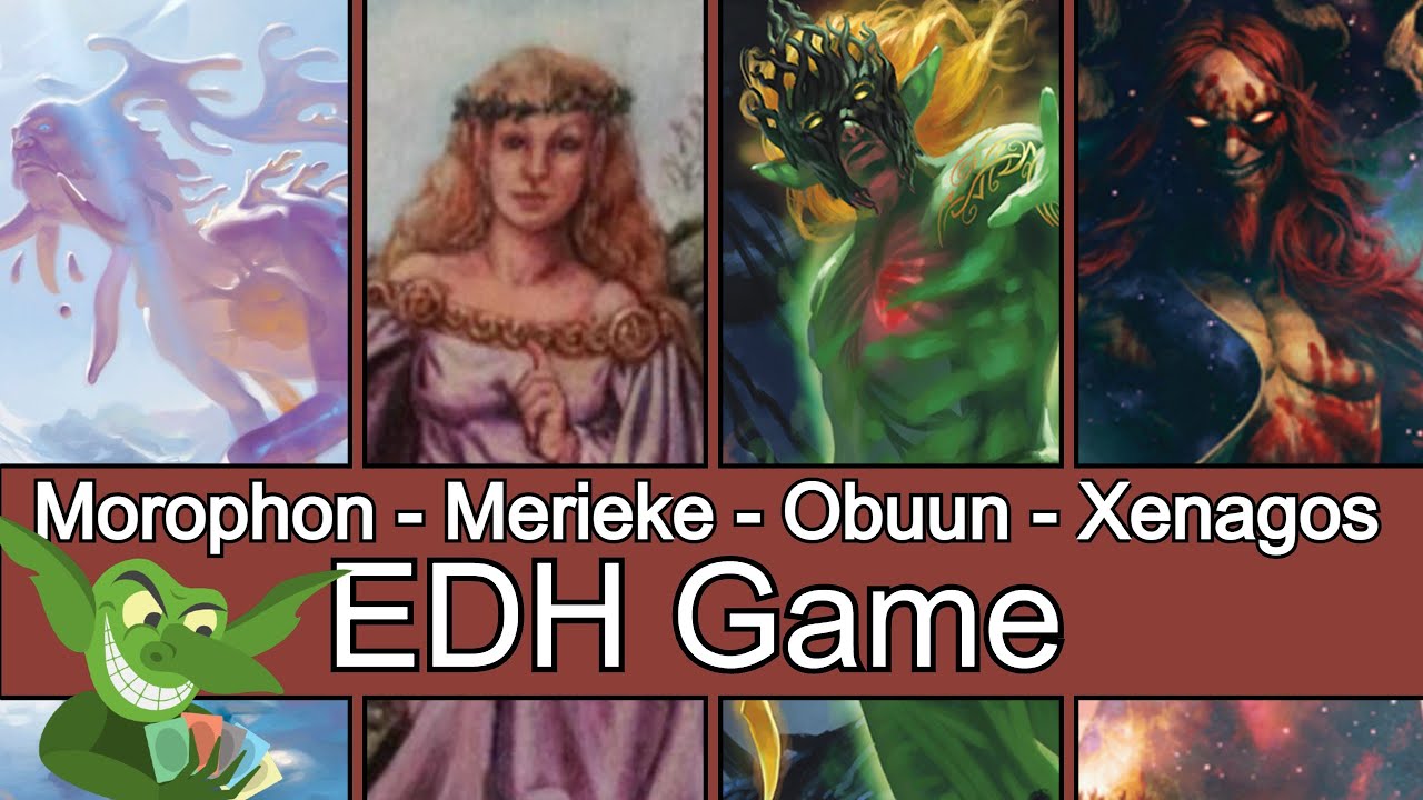 Morophon vs Merieke Ri Berit vs Obuun vs Xenagos EDH / CMDR game play for Magic: The Gathering
