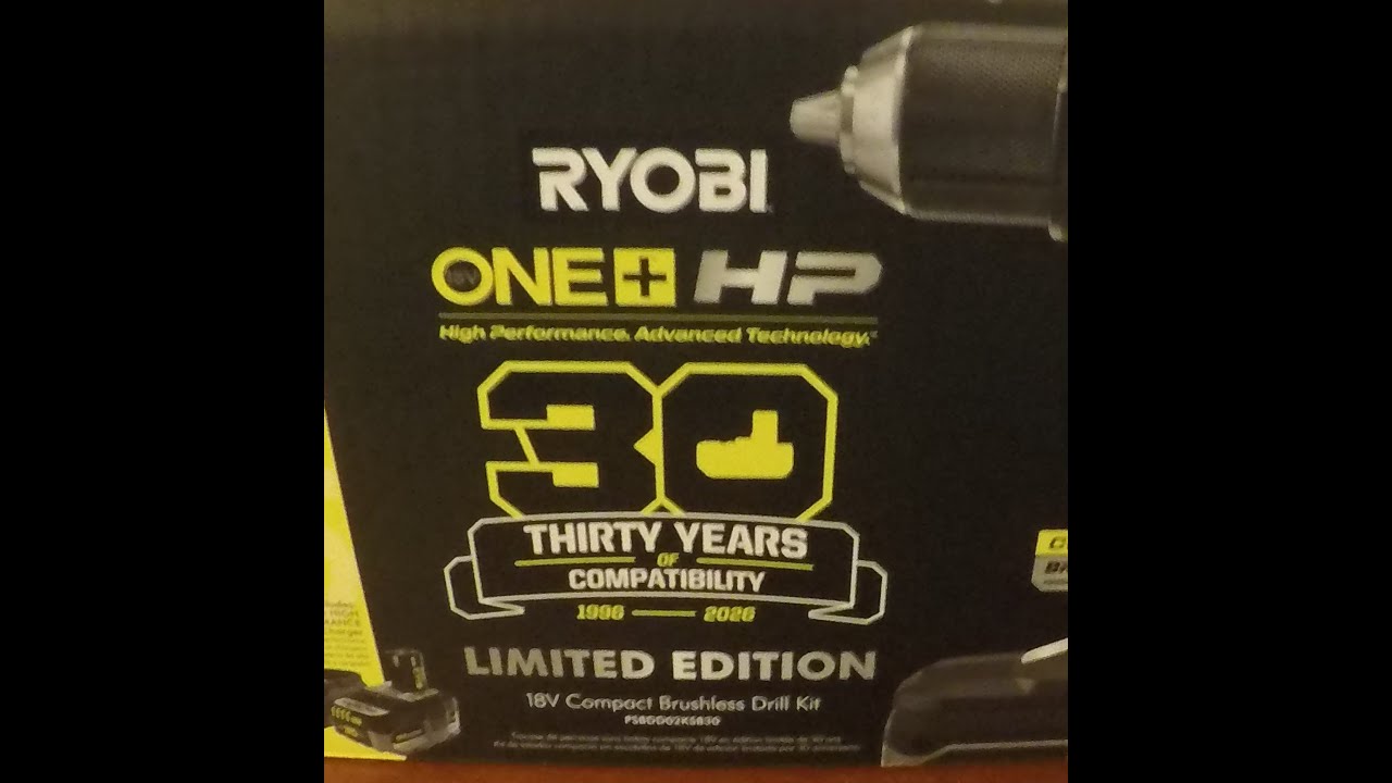 Ryobi 30th Anniversary edition black 1/2 inch drill- unboxing and review