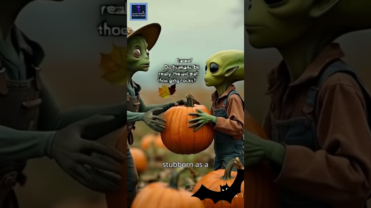 Human food investigation by the aliens #alien #aliendance #halloween #halloween2024
