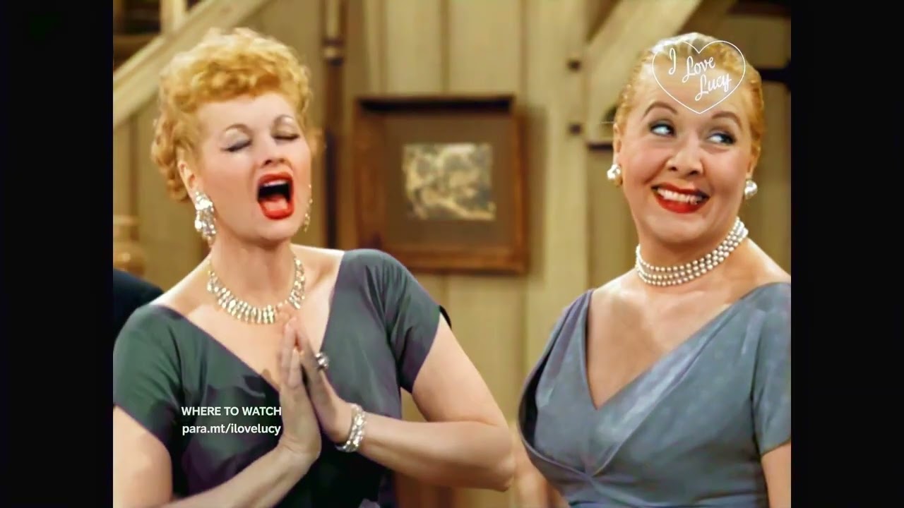 (COLORIZED)I Love Lucy: Country Club Dance Part2: Lucy gets glam!  - Classic tv in color.