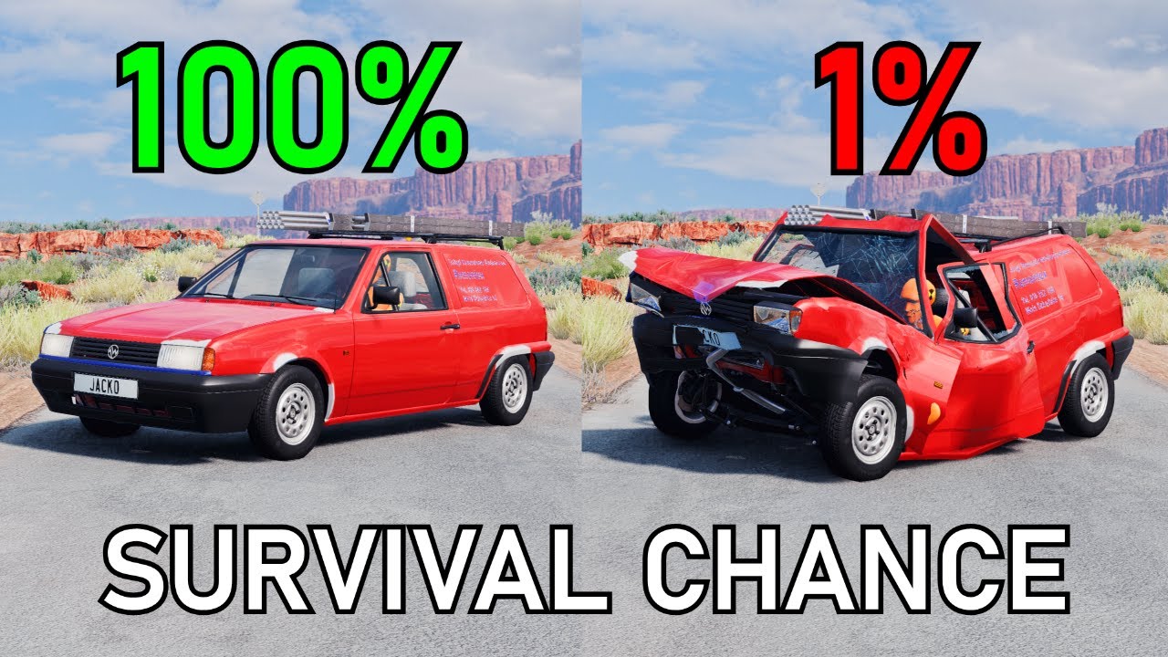 Realistic Survival Chance Crashes #77 | BeamNG.drive