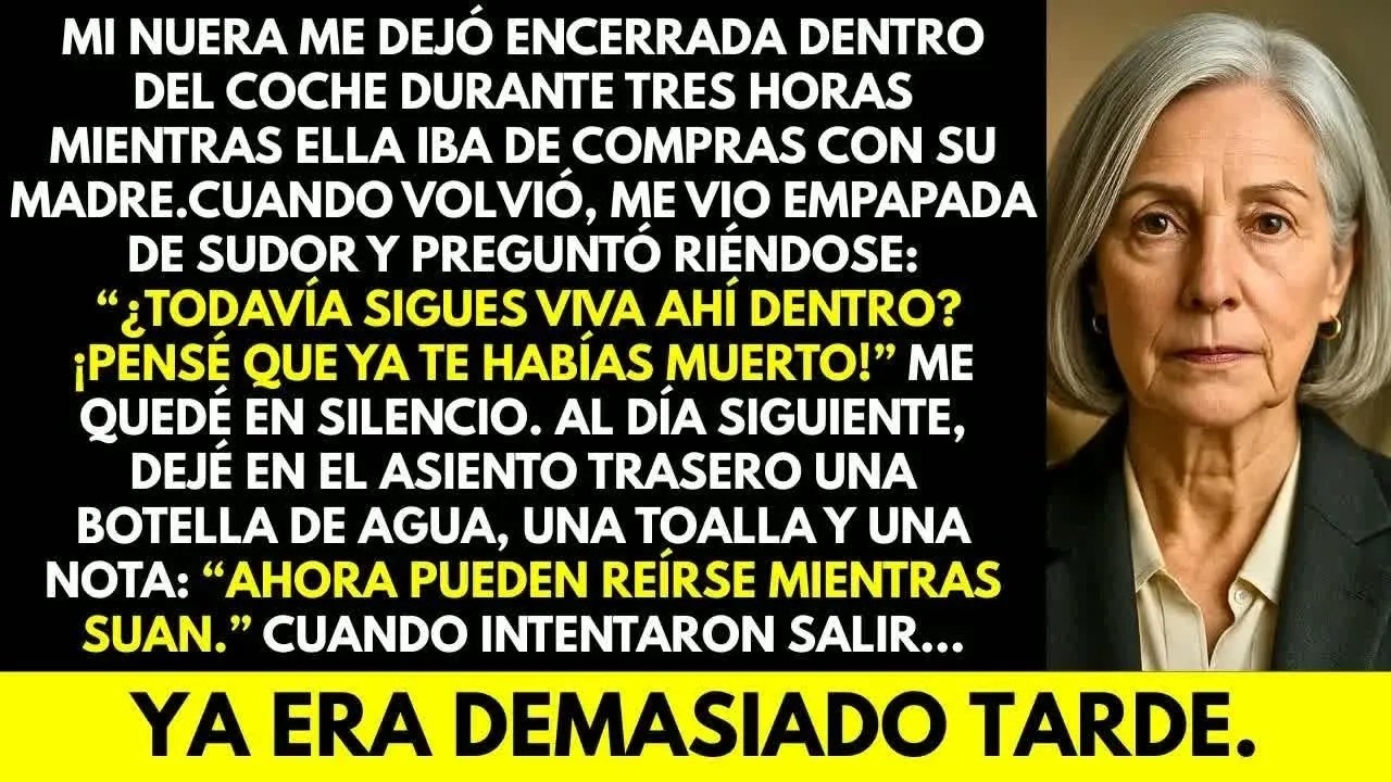 Mi nuera me encerró en el coche durante tres horas; al día siguiente, fue ella quien pidi