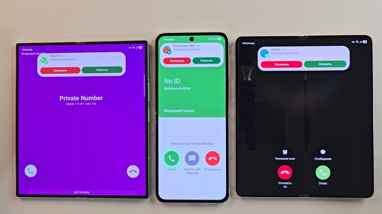 WhatsApp Incoming call& Double WhatsApp Fake call at the Same Time Samsung Galaxy Z Fold 6