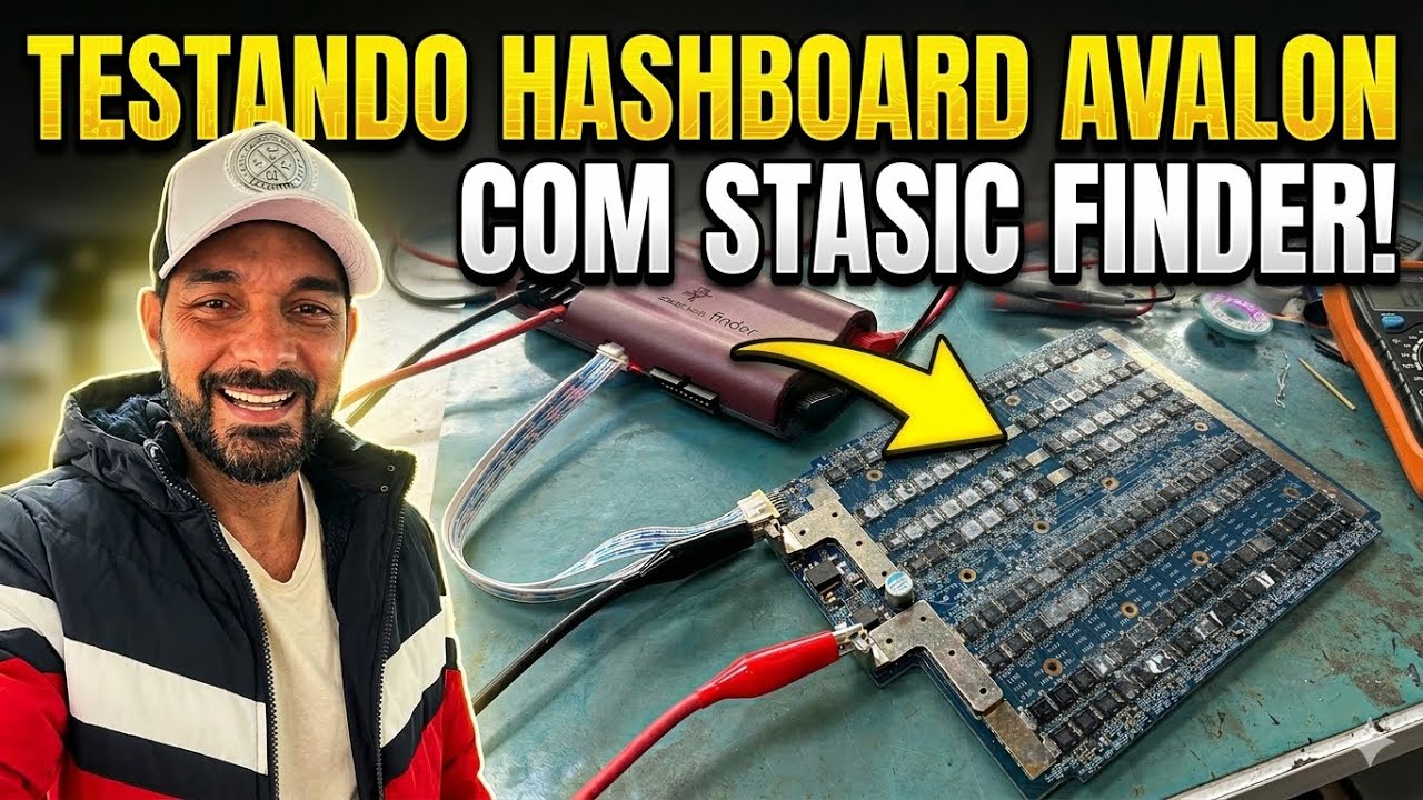 TESTANDO HASHBOARD AVALON COM O FINDER… ( O ÚNICO CANAL DO BRASILEIRO SOBRE ASIC )