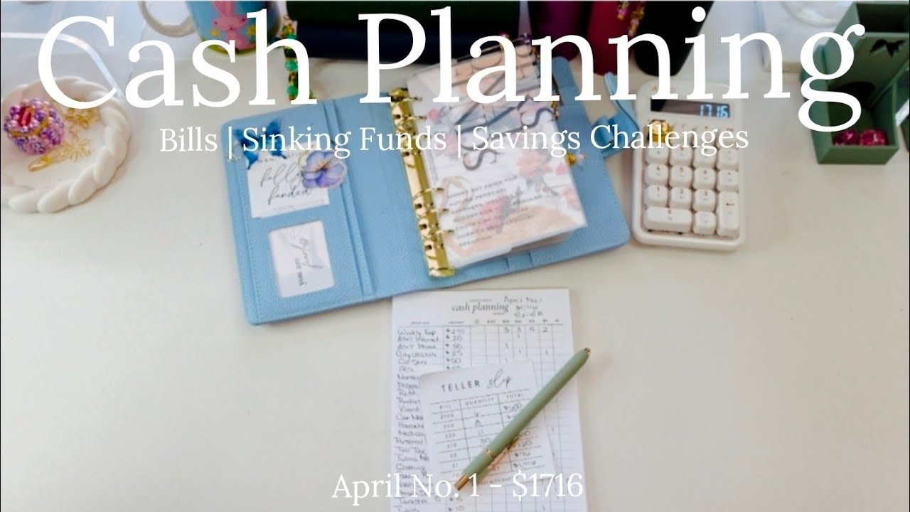 Cash Planning April No. 1 | $1,716 Paycheck | First Half Budget | Single Mom Life