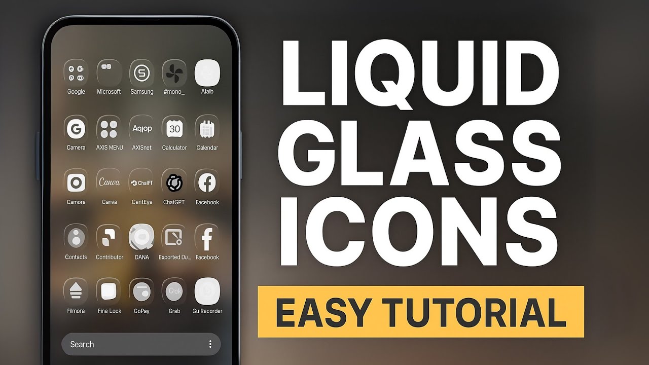 How to Get Liquid Glass Theme / Icons on Samsung | Good Lock Tutorial
