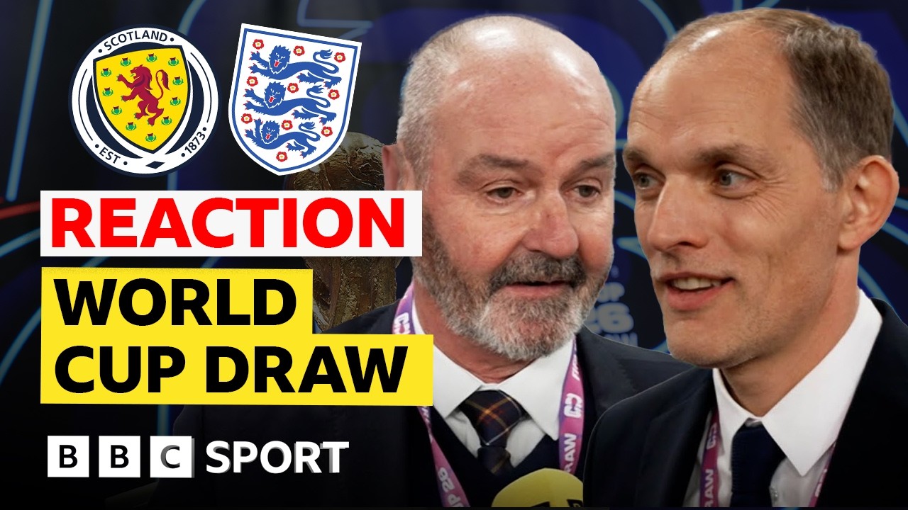 Tuchel & Clarke react to 'difficult' World Cup Draw | Fifa World Cup 2026 | BBC Sport