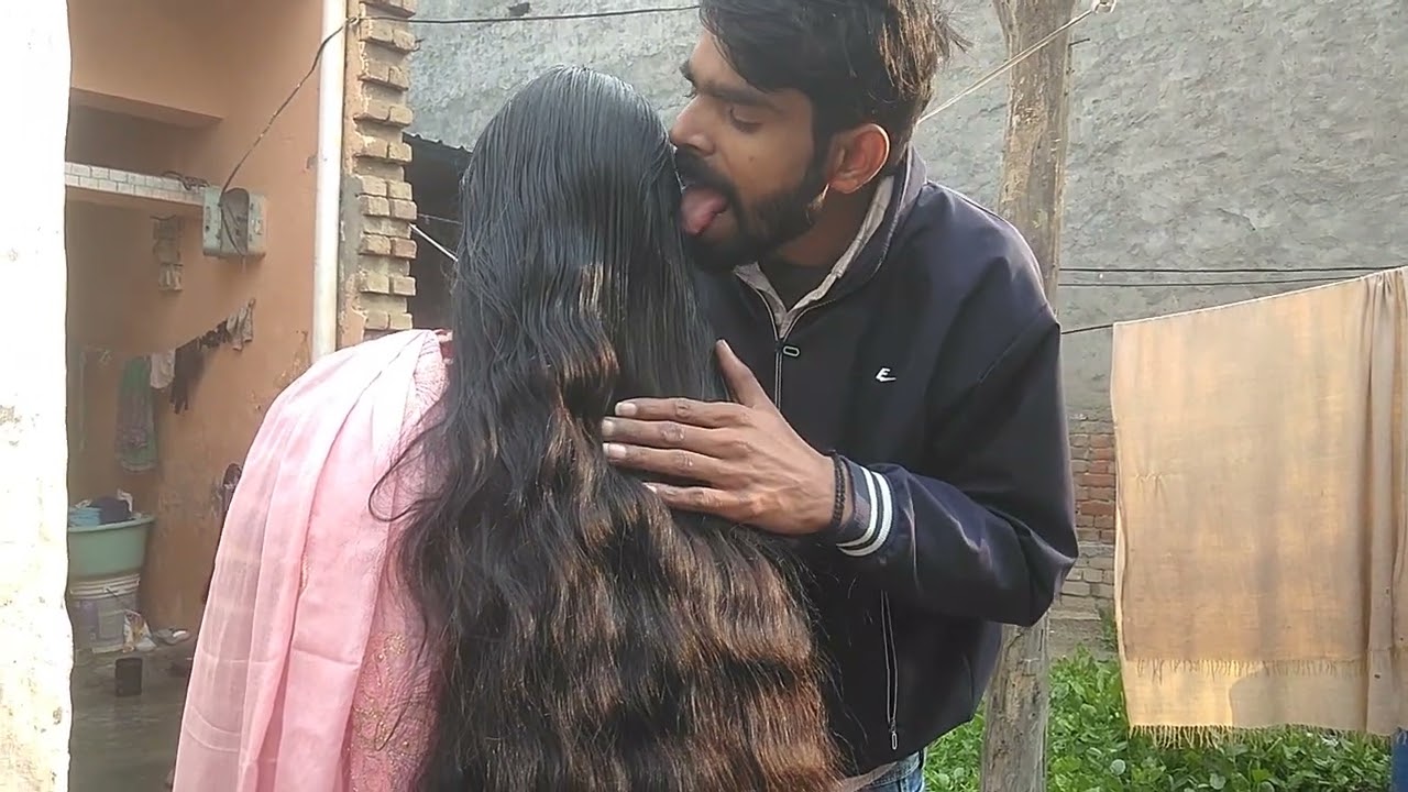 Baalon Ke Saath Khelna | long hair Kavita | Aman Sharma | long hair play by man new 2024