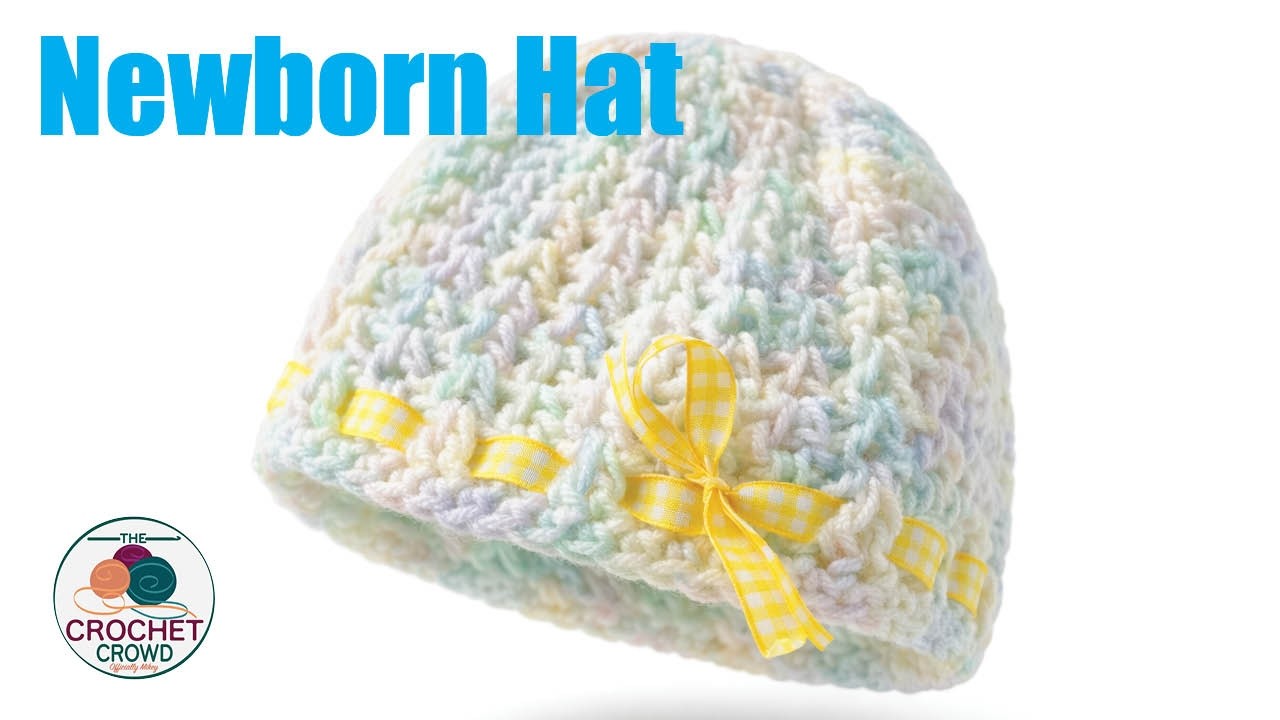 Crochet Easy Newborn Seedling Baby Hat Tutorial