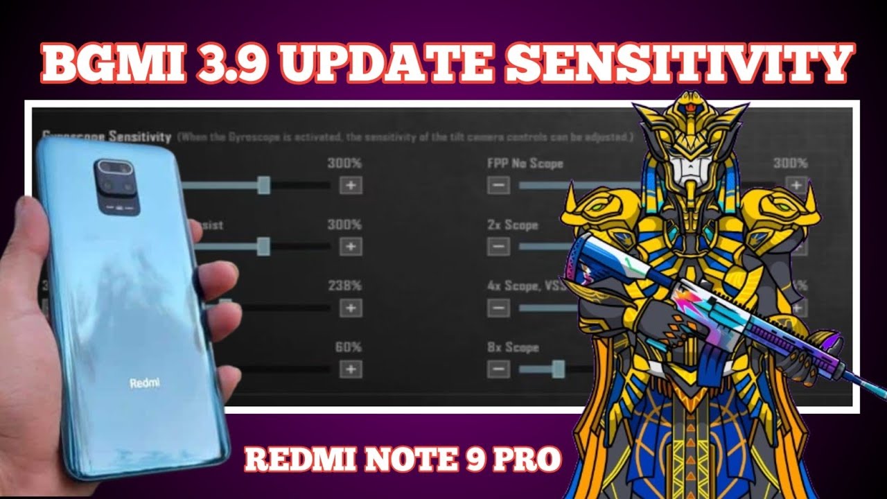 Redmi Note 9 Pro Zero Recoil Bgmi Sensitivity 2025 | Best Gyro Sensitivity For Redmi Note 9 Pro Bgmi