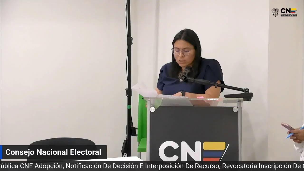 Audiencia Pública CNE Revocatoria Inscripción Candidatos Elecciones 08 de Marzo 2026.