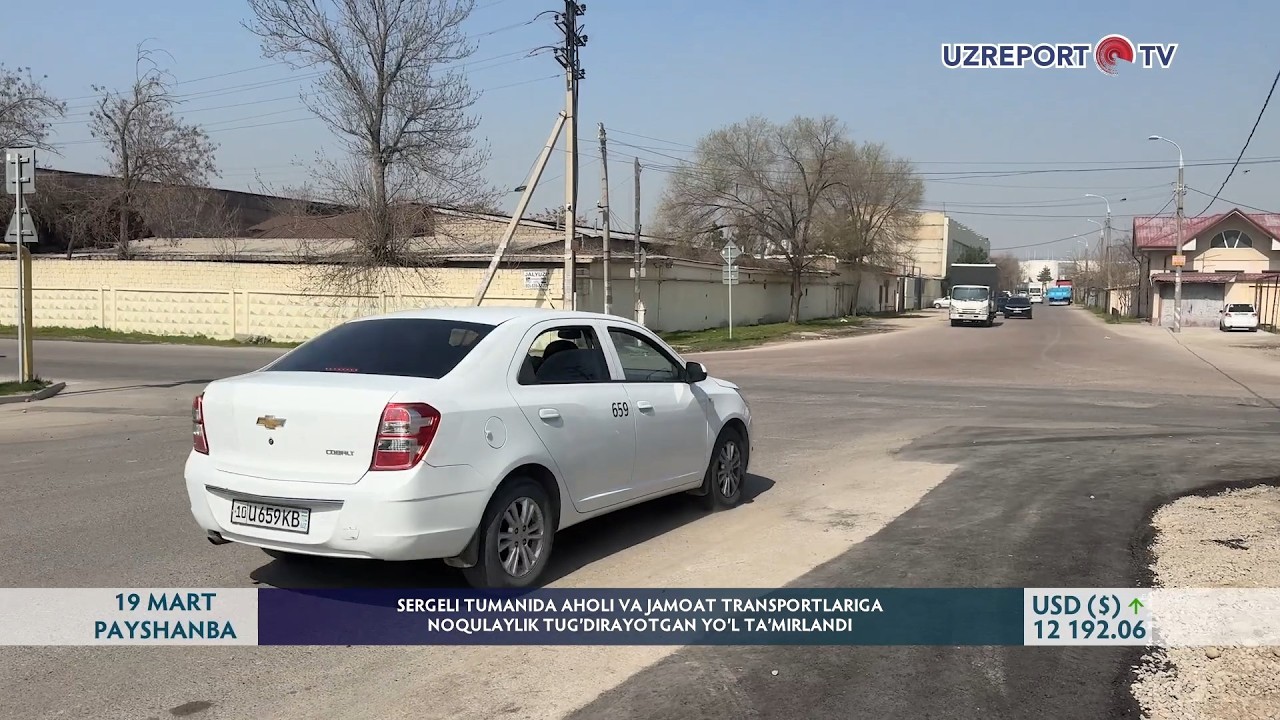 Sergeli tumanida aholi va jamoat transportlariga noqulaylik tug‘dirayotgan yo‘l ta‘mirlandi