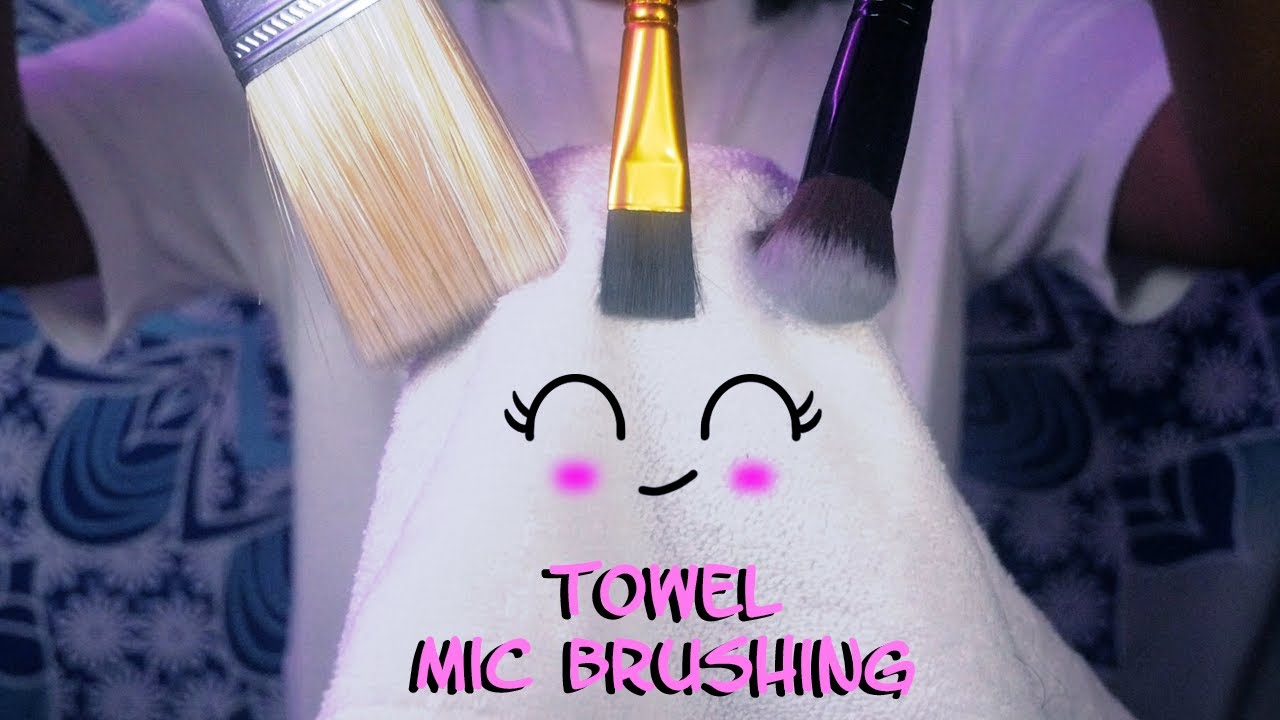 ASMR | Relaxing Towel Mic Brushing | Pure Towel Brushing Sounds