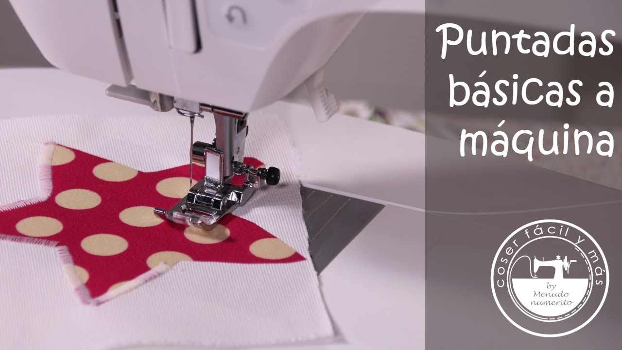 Puntadas básicas para coser a máquina