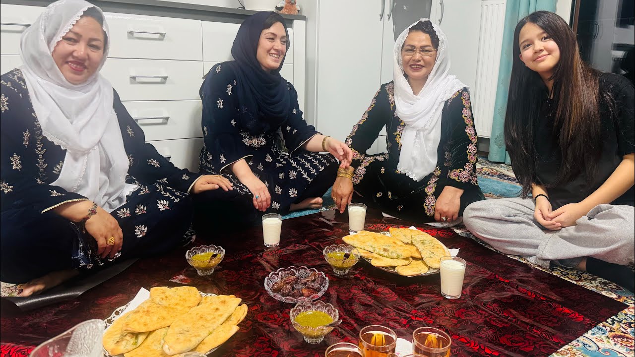 # یک شب خاطره‌انگیز افطاری با دوستان در خانه ما❤️❤️#