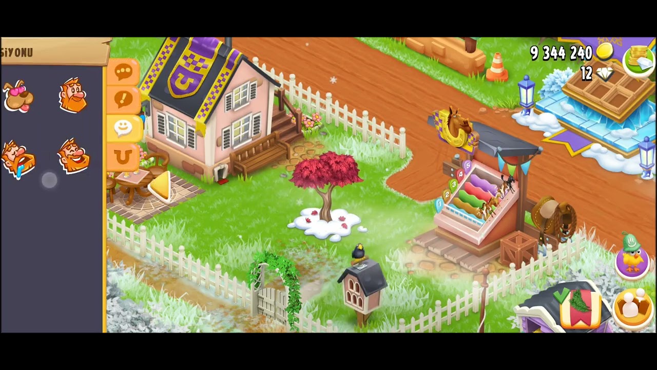 Hayday Mahalle dostluk etkinliği Yeni gelen ağacı büyütme #hayday