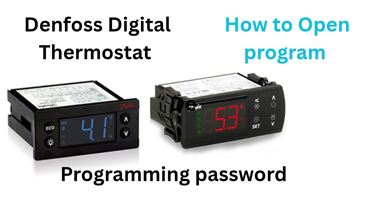 How to open Denfoss ERC112 Digital thermostat program||Denfoss temperature controller #erc112