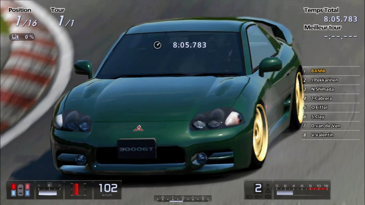 Gran Turismo 5 - Mitsubishi 3000GT SL (J) '98 (HYBRiD) PS3 Gameplay