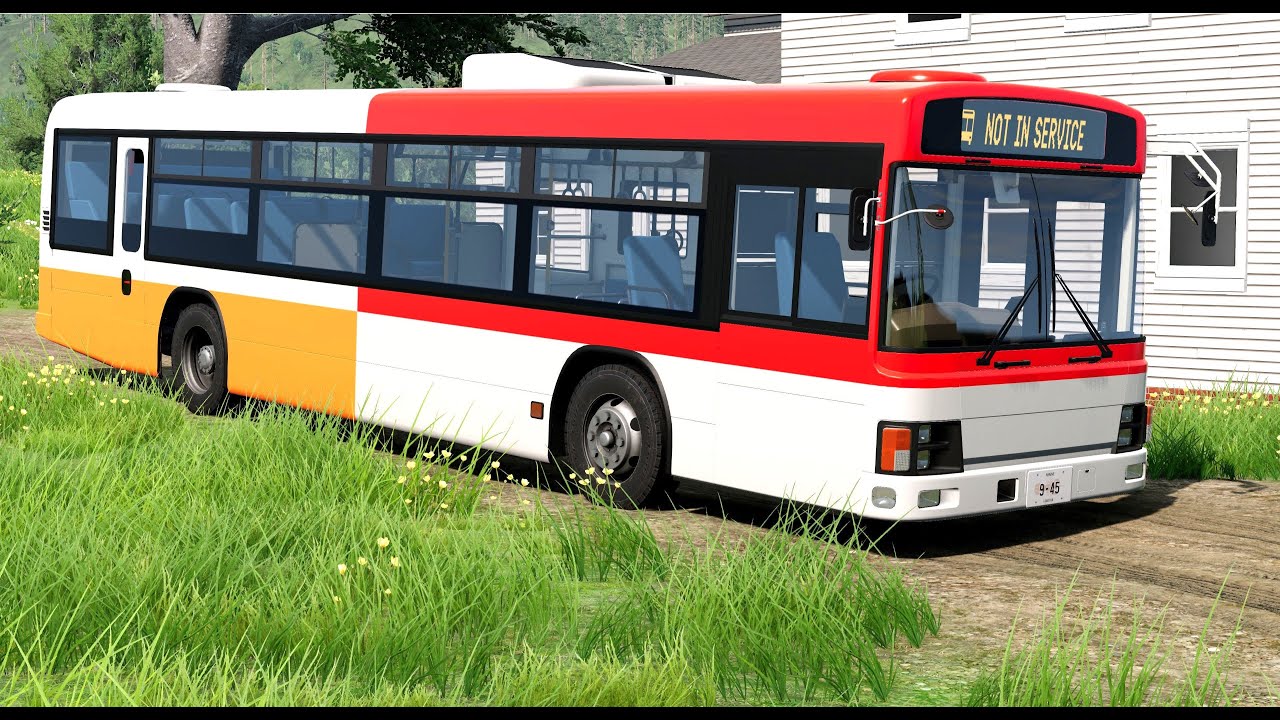 BeamNG Drive - Hirochi Aero Bus on The East Coast USA