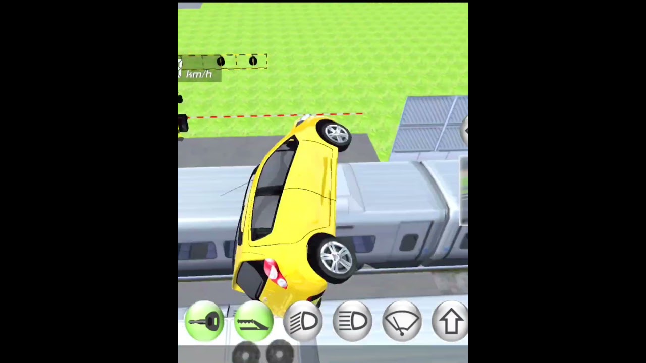 Bullet Train Crash Car 3D Driving Class #shorts #3ddrivingclass