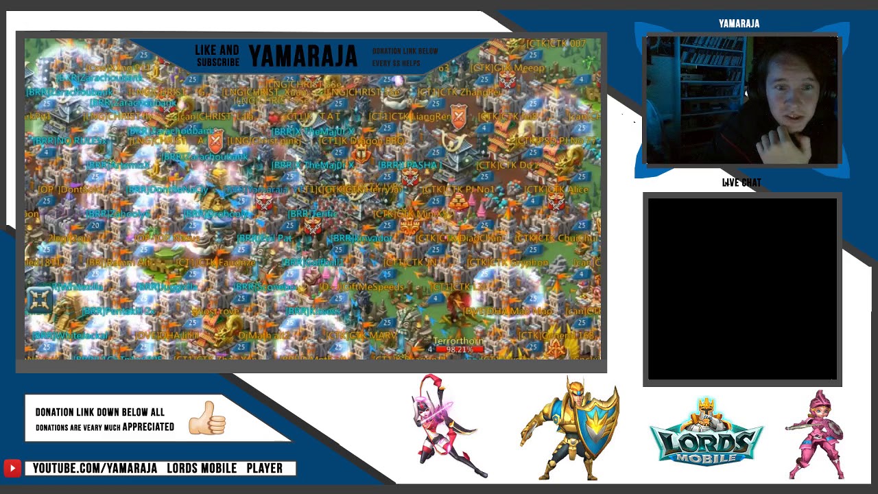 Lords Mobile Yamaraja ... 1.5Bil Might Zeroed new Record by CTK