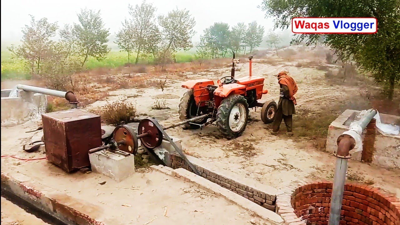single lever fiat 480 Tractor in Double tubewell || Waqas Vlogger