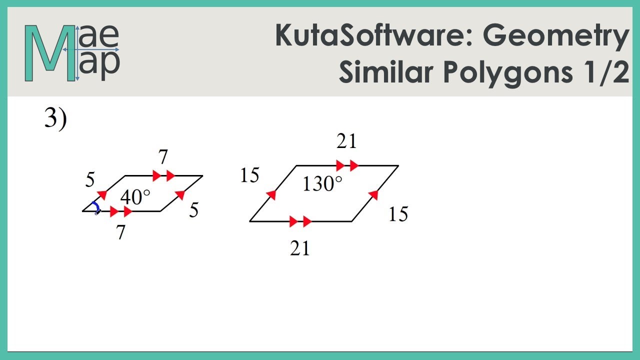 KutaSoftware: Geometry- Similar Polygons Part 1