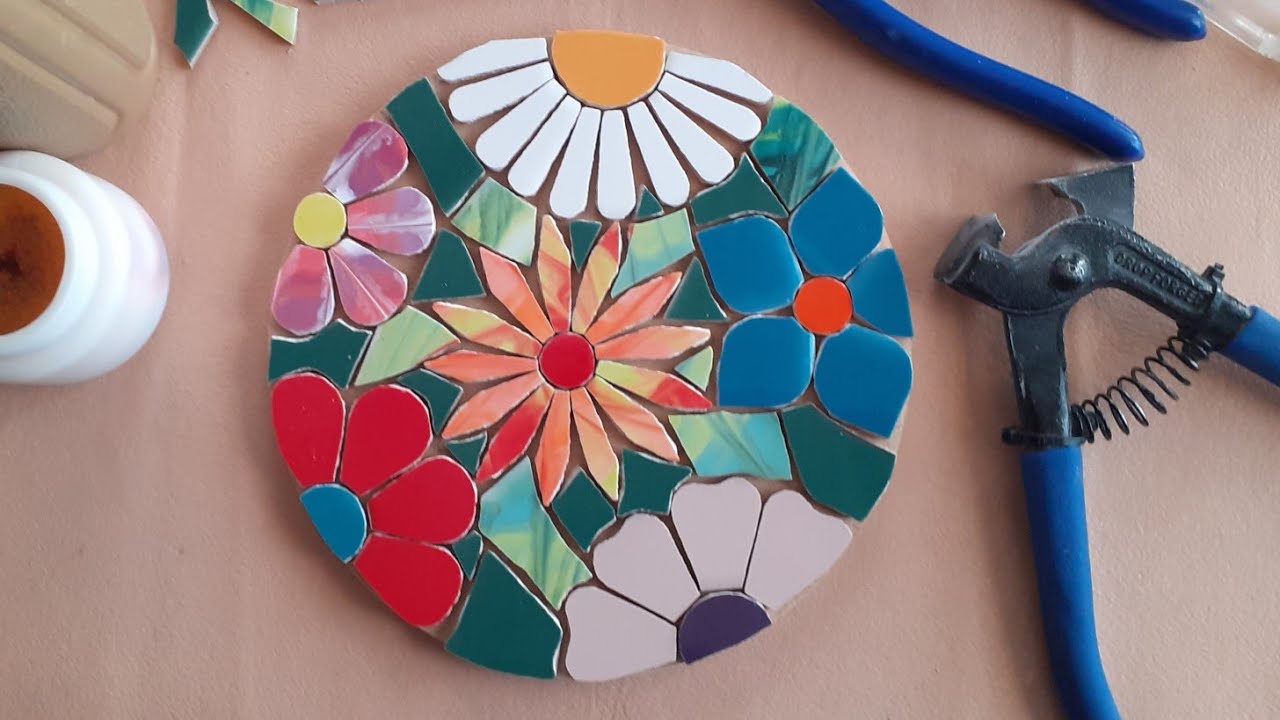 Mosaico Azulejos: PEGAR Y EMPASTINAR. Proceso Completo.