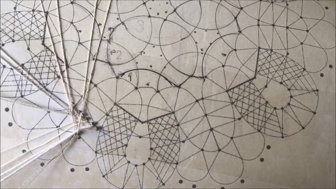 How to make doily Bobbin Russian Lace part 1