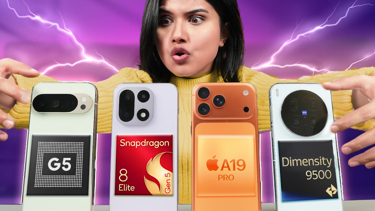 Snapdragon 8 Elite Gen 5 vs A19 Pro vs Dimensity 9500 vs Tensor G5 - Who Wins?