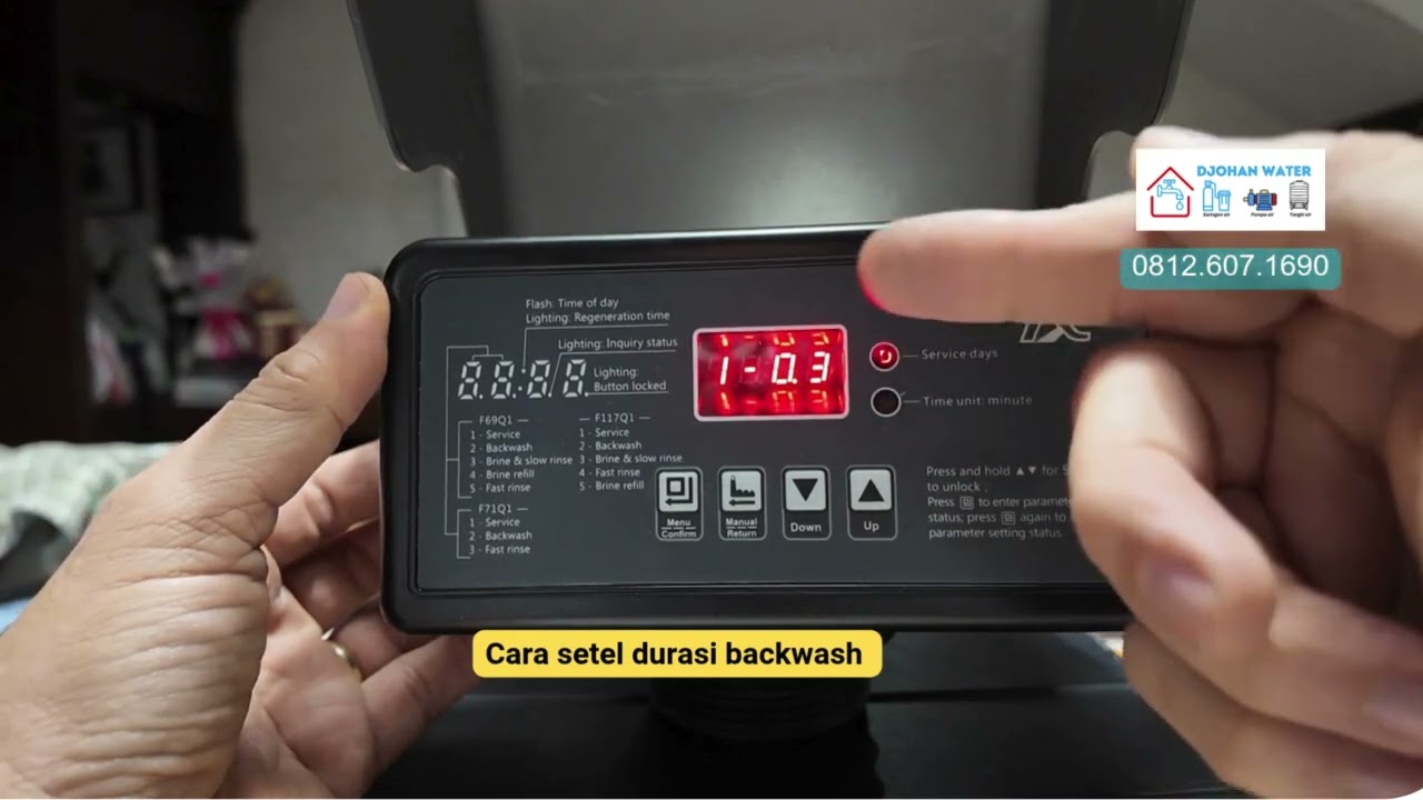 Tutorial Cara setel durasi backwash pada auto filter