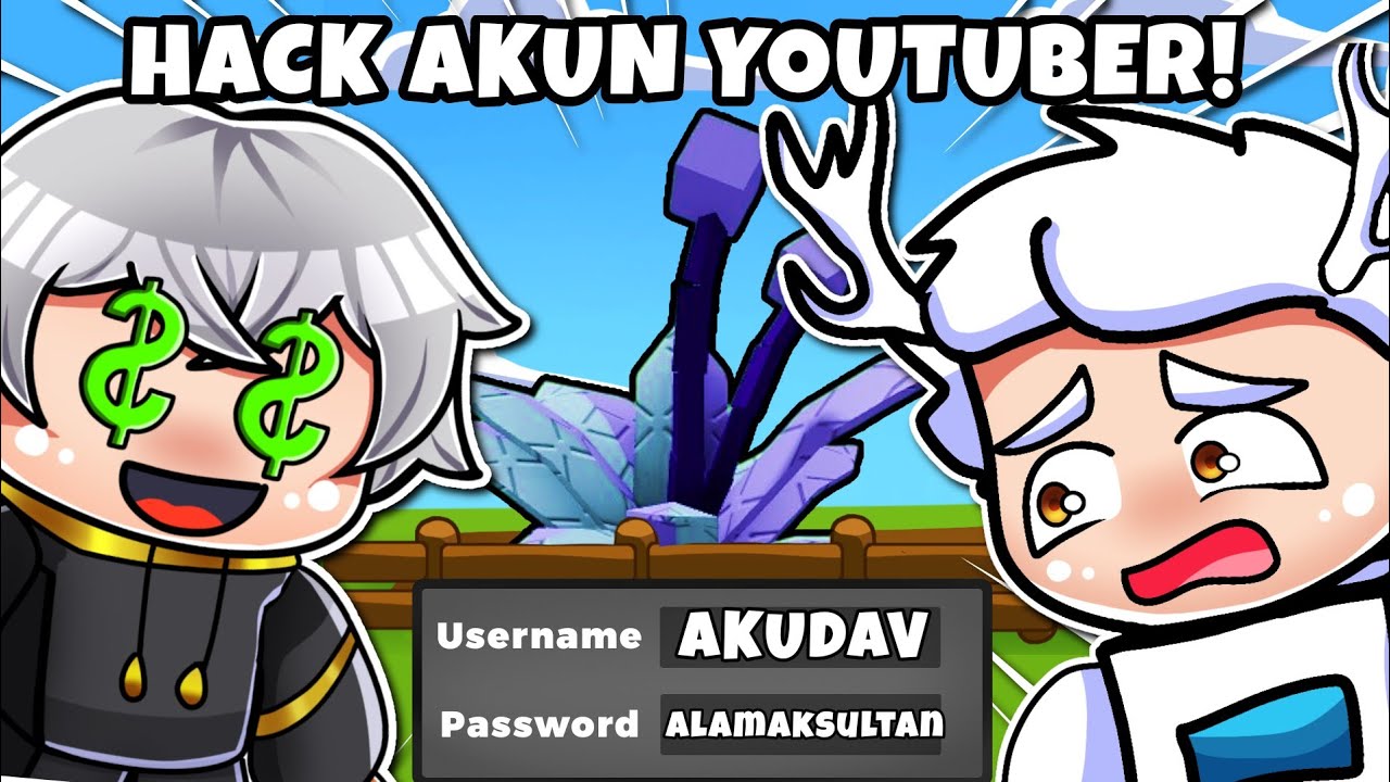 AKU BAJAK AKUN ROBLOX YOUTUBER AKUDAV, ROBUX-NYA BANYAK BANGET BEJIR!