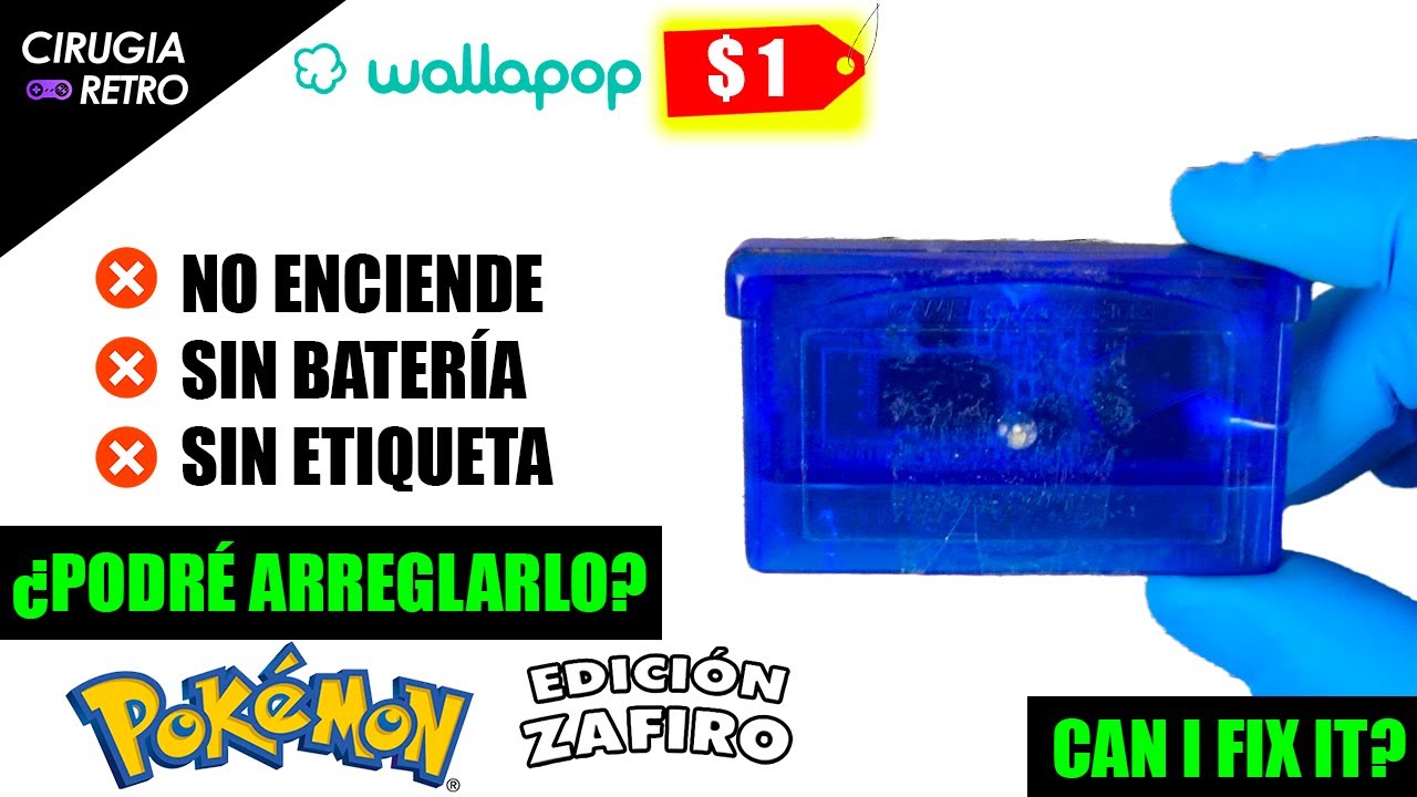 Pokemon Zafiro regresó a la vida después de una cirugía #gameboy #wallapop #pokemonzafiro #gbasp