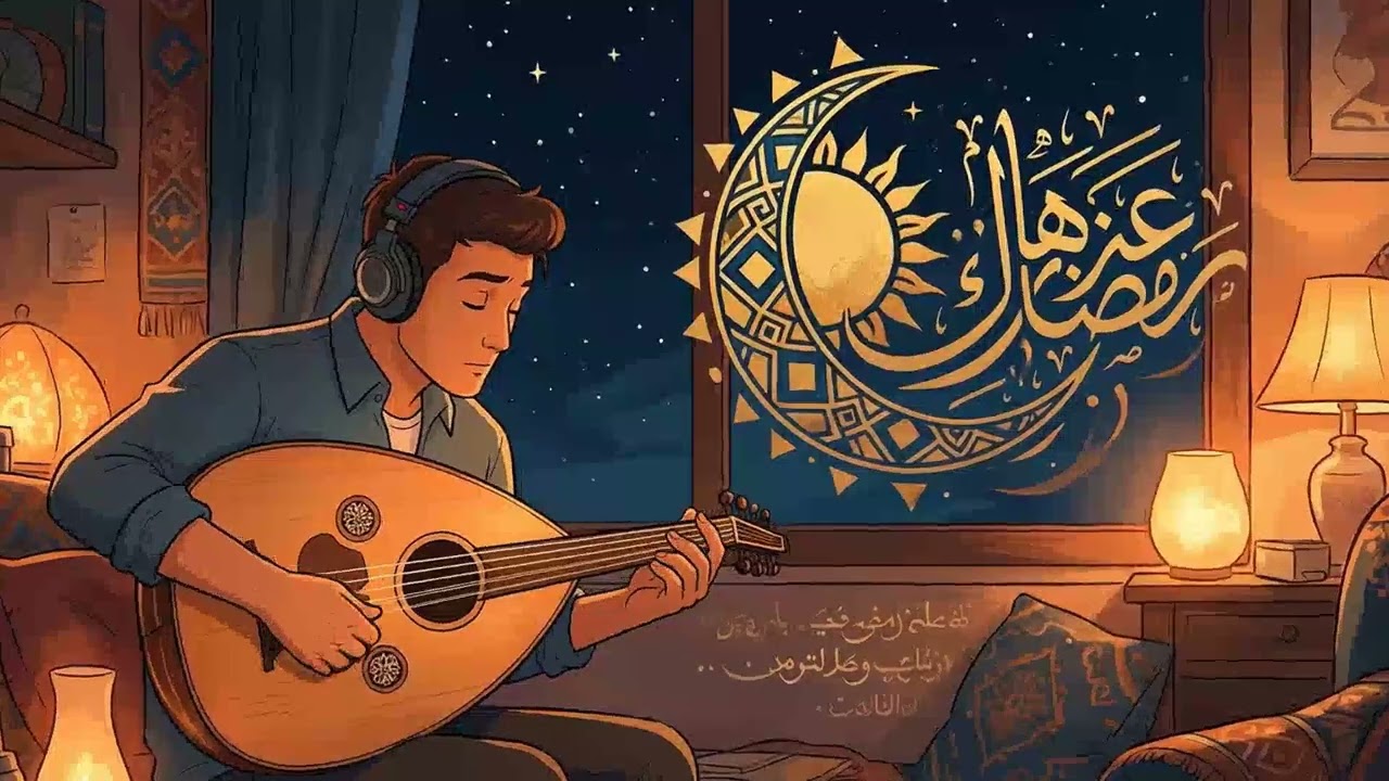 Peaceful Oud & Maqam Nights | Arabic Lofi for Deep Focus | One Hour | ليالي العود الهادئة