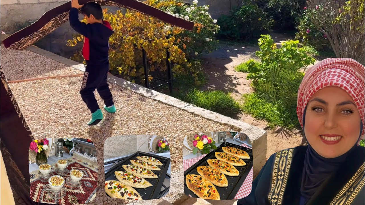 ولادي ساعدوني بالتعزيل || فطاير البيتزا || سحلب أيام زمان || سجينا على العرب وضفنا 😍😍