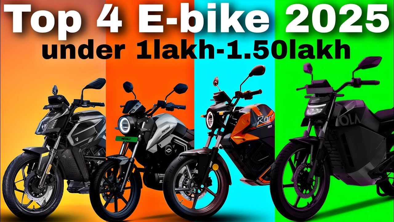 Top 4 Brande Electric bike🚀2025  Under 1lakh-1.5lakh