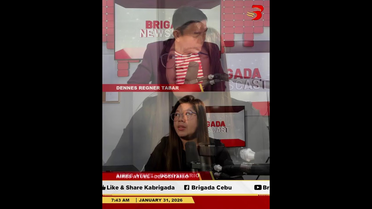 𝐁𝐑𝐈𝐆𝐀𝐃𝐀 𝐍𝐄𝐖𝐒𝐂𝐀𝐒𝐓 JANUARY 31, 2026| SATURDAY 90.7 BRIGADA NEWS FM CEBU