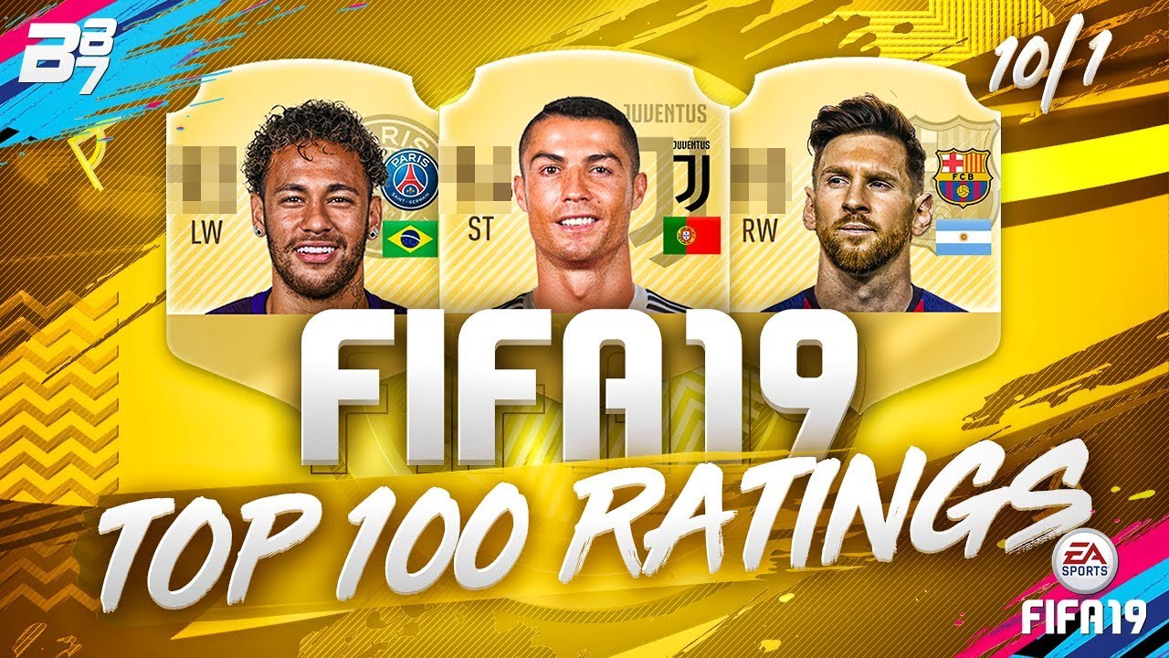 FIFA 19 | TOP 100 BEST PLAYERS RATING PREDICTION! | W/ MESSI AND RONALDO! TOP 10!
