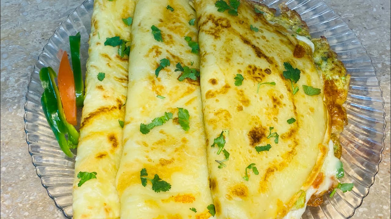 Breakfast special cheese Omelette Parathy🧀🍳 
