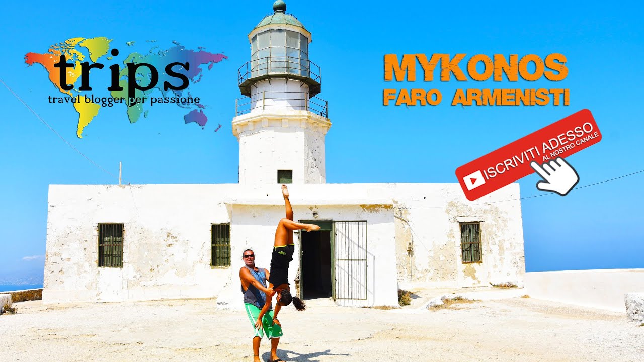 Mykonos Armenistis Lighthouse Faro Armenisti Vlog - Grecia