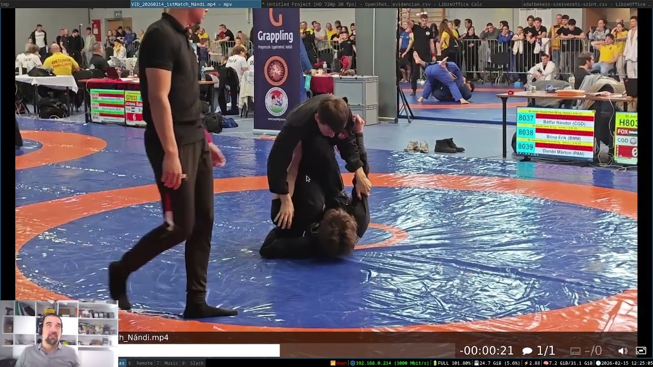 💥 🥋 Nándi 1. meccse - UWW 2026.02 Grappling bajnokság