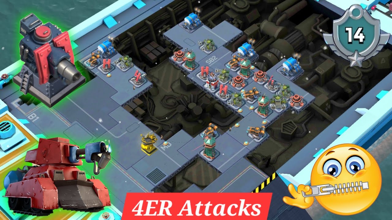 4ER Attacks and Unlocking Scorcher 🔥 #boombeach #boombeachwarships