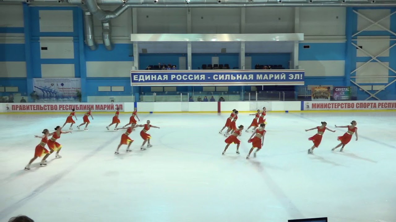 Чемпионат и Первенство России по синхр  MC Произвольная программа 3# Кристалл Айс