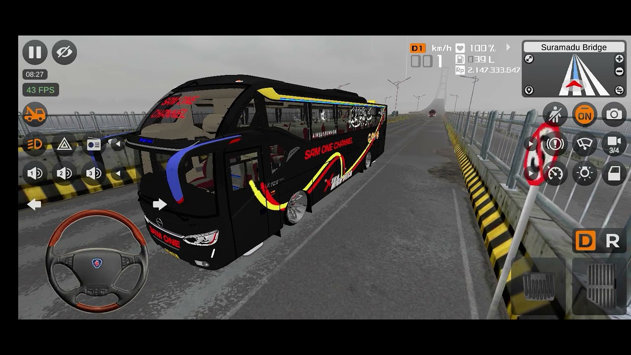 AKU PAKAI MOD BUS 1000++ KM/JAM SAMPE TERBANG!!! 