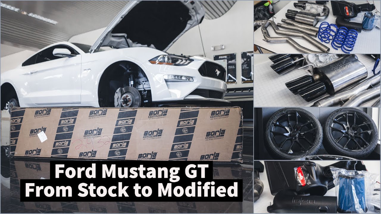 2021 Ford Mustang GT Customization and Mods - Borla Atak Exhaust /Injen Air Intake /Lowering Springs